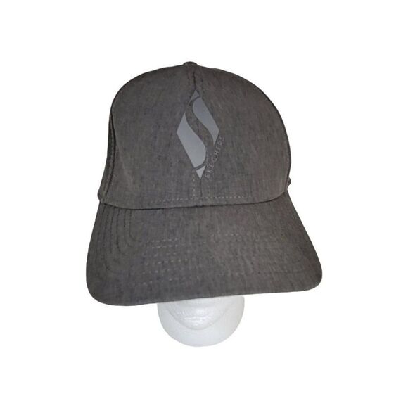 Skechers Shoes Solid Dark Gray Hat Fitted Mens One Size Logo Classic Baseball - Picture 1 of 4